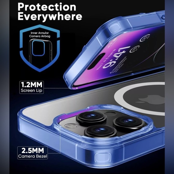 (2024 New) Magnetic Clear for iPhone 14 Pro Case with MagSafe Phone Not Included - Picture 8 of 9